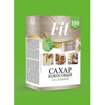 Кокосовый сахар со стевией Fit Parad 0.5 гр х 100шт